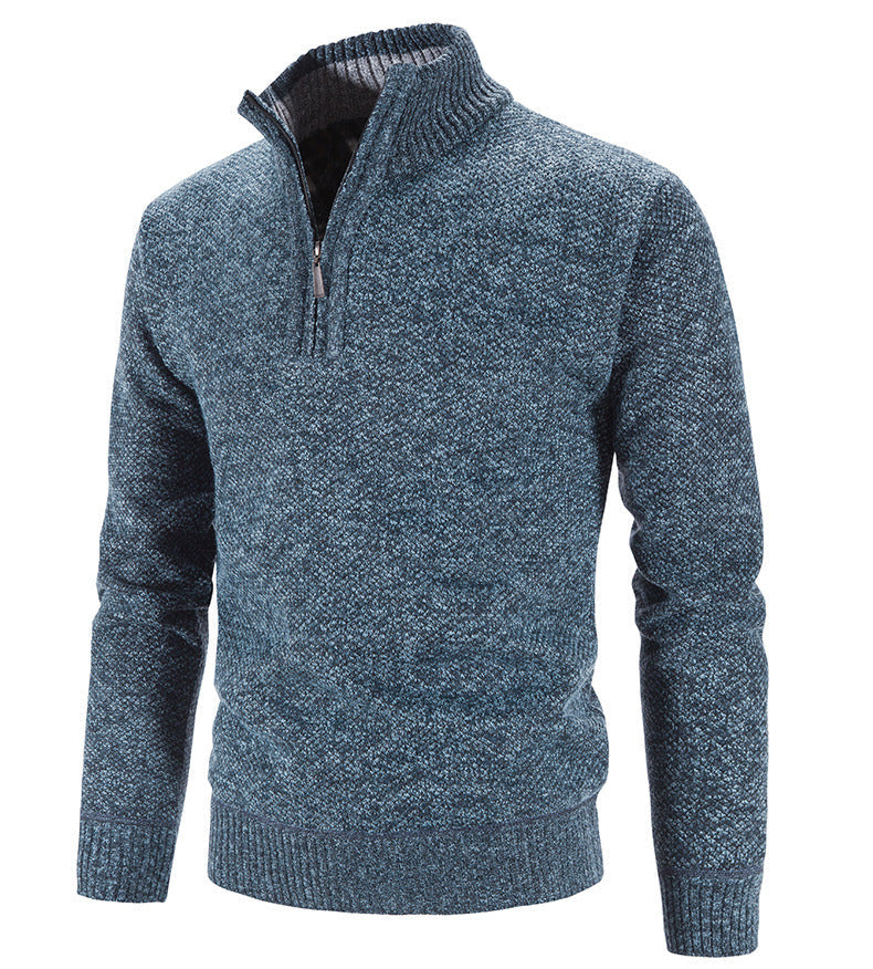 Pull tricoté fermeture éclair col montant MAEJORKEN