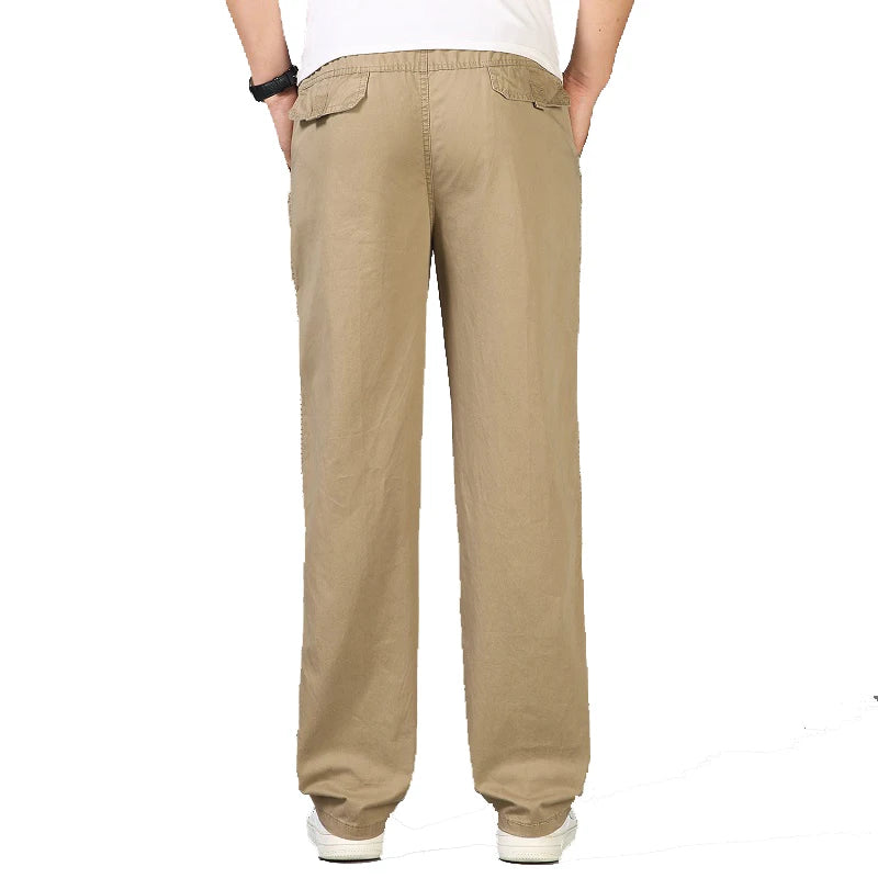 Pantalons décontracté coton grande taille M-6XL MAEJORKEN
