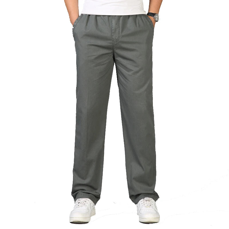 Pantalons décontracté coton grande taille M-6XL MAEJORKEN