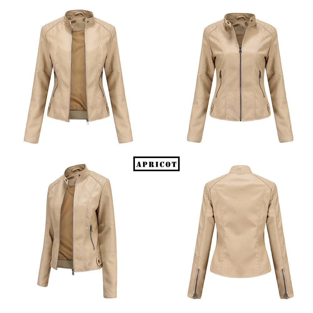 Blouson en simili cuir du XS au 4XL