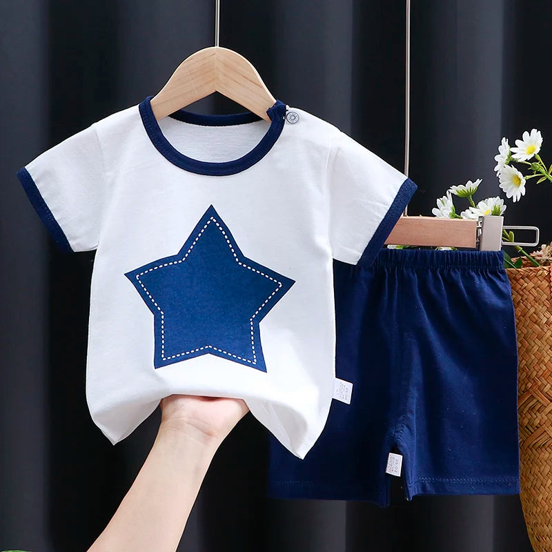 Ensemble de vêtements pour enfants bébé garçon/fille T-Shirt + short du 6mois au 4 ans MAEJORKEN