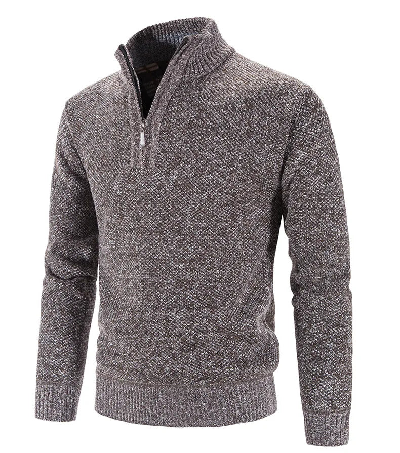 Pull tricoté fermeture éclair col montant MAEJORKEN