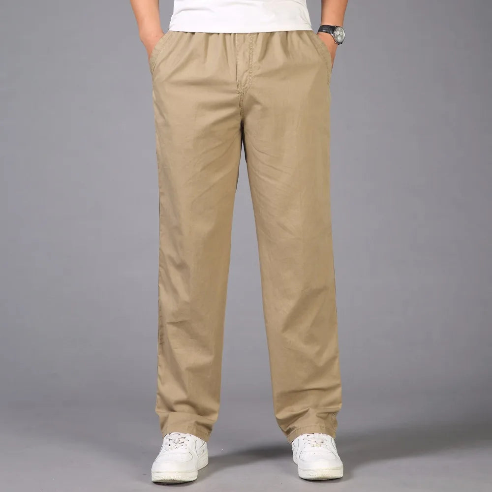 Pantalons décontracté coton grande taille M-6XL MAEJORKEN