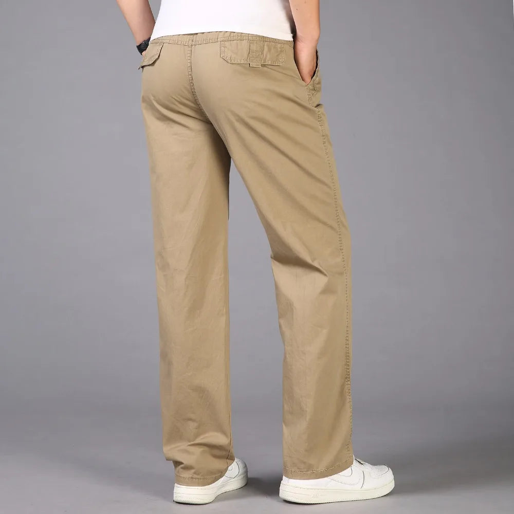 Pantalons décontracté coton grande taille M-6XL MAEJORKEN