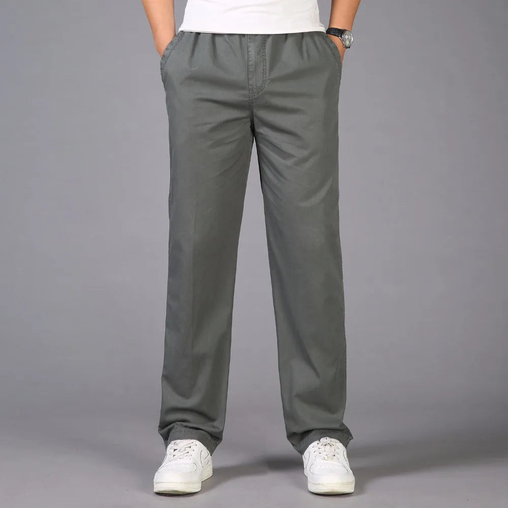 Pantalons décontracté coton grande taille M-6XL MAEJORKEN