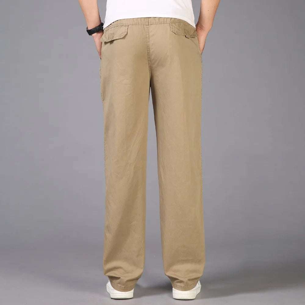 Pantalons décontracté coton grande taille M-6XL MAEJORKEN