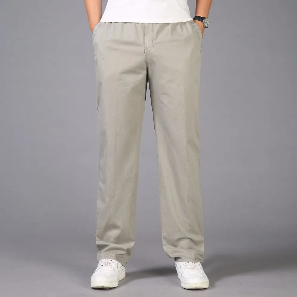 Pantalons décontracté coton grande taille M-6XL MAEJORKEN