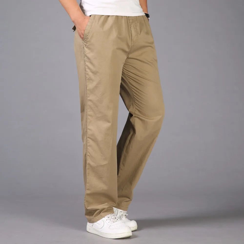 Pantalons décontracté coton grande taille M-6XL MAEJORKEN
