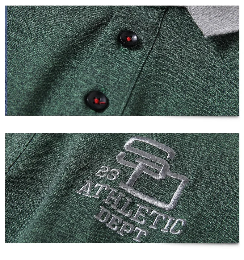 Polo unie en coton M-6XL