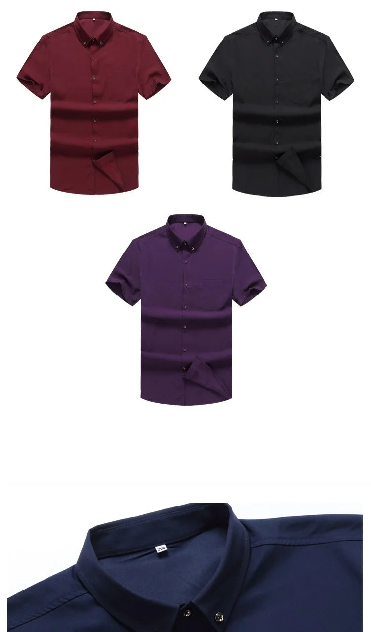 Chemise décontractée à manches courtes grande taille du M au 8XL MAEJORKEN