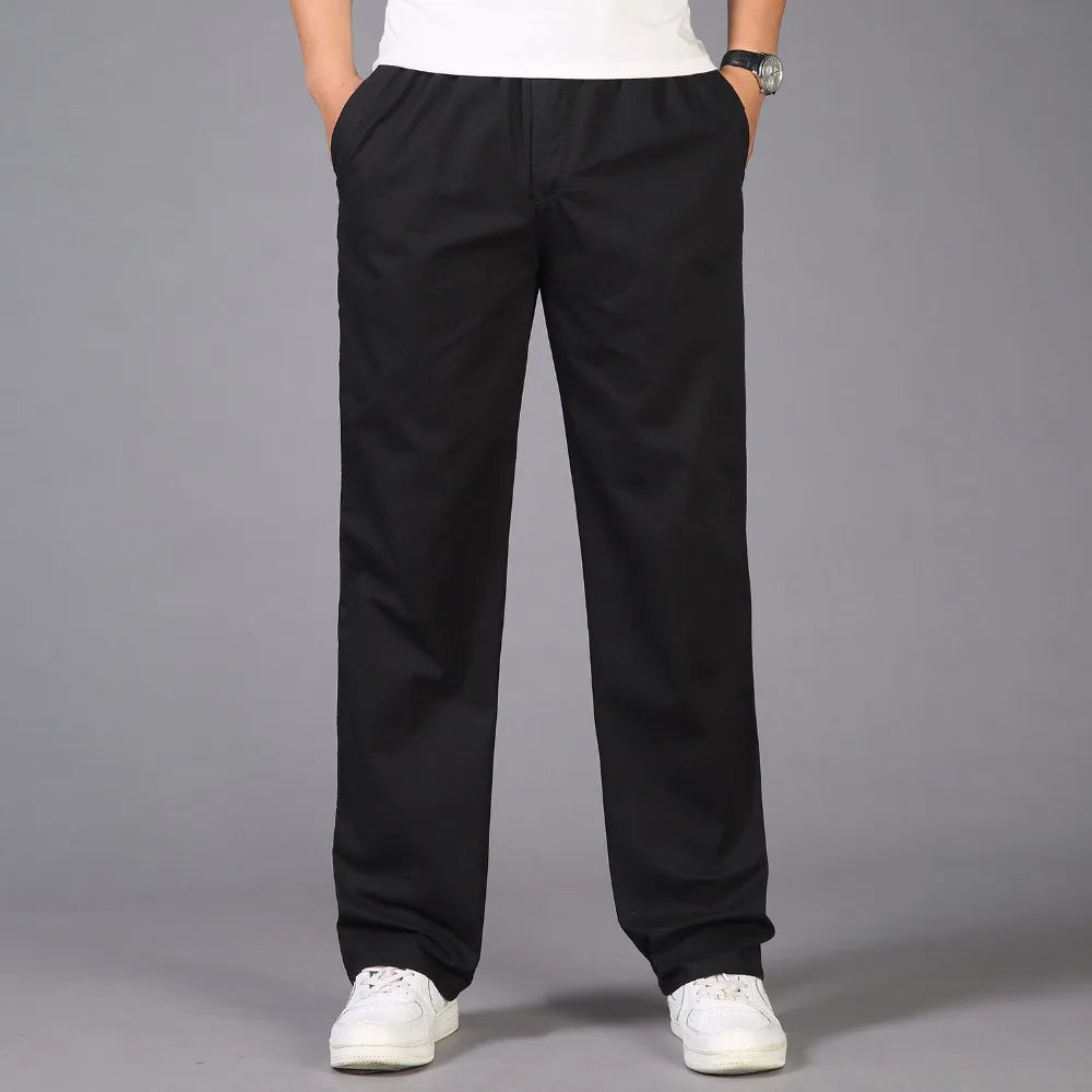 Pantalons décontracté coton grande taille M-6XL MAEJORKEN