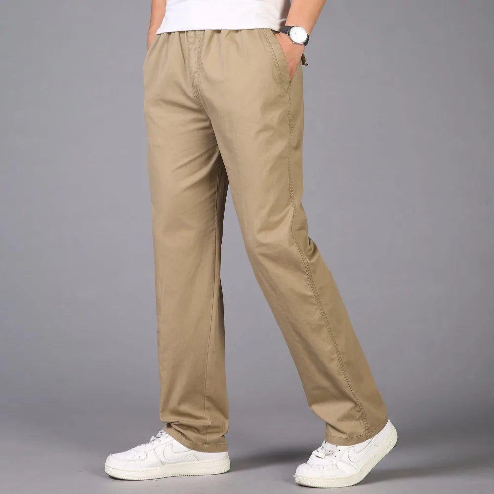 Pantalons décontracté coton grande taille M-6XL MAEJORKEN