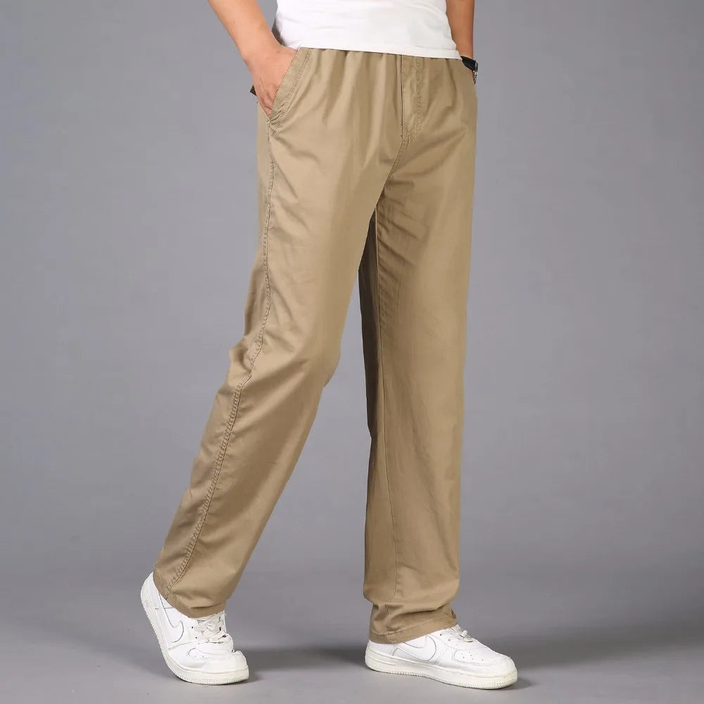 Pantalons décontracté coton grande taille M-6XL MAEJORKEN