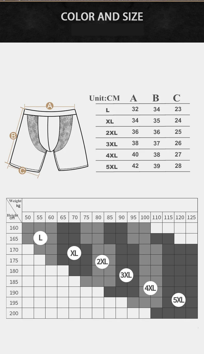 Boxers long hommes
