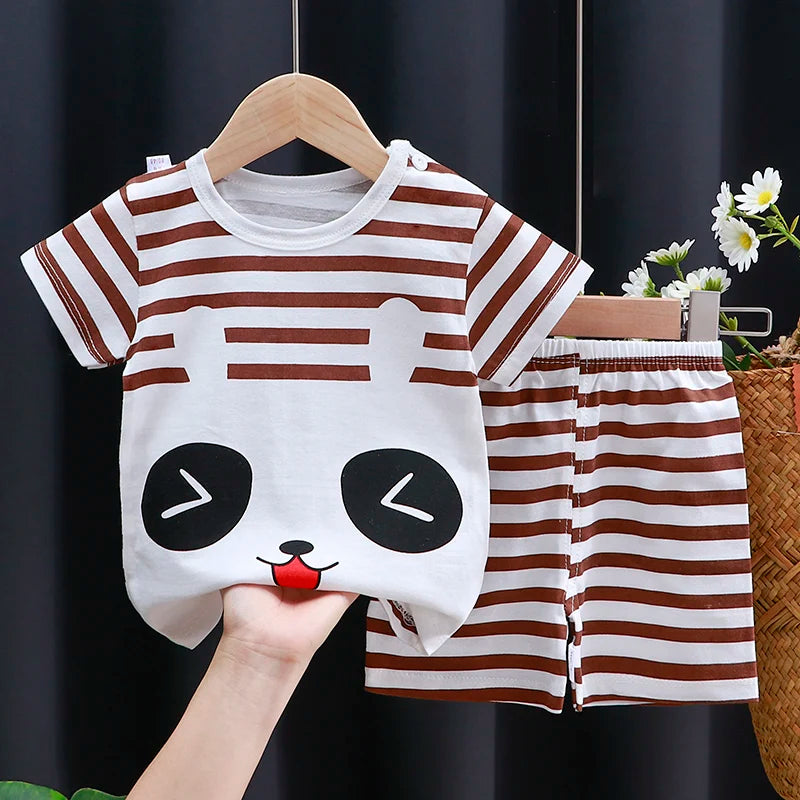 Ensemble de vêtements pour enfants bébé garçon/fille T-Shirt + short du 6mois au 4 ans MAEJORKEN