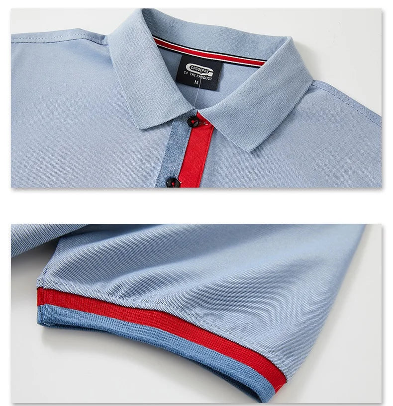 Polo en coton à manches courtes col boutonné M-6XL MAEJORKEN