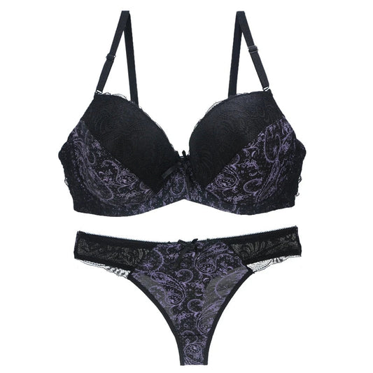 Ensemble soutien-gorge et string brassière en coton 70B au 100E MAEJORKEN