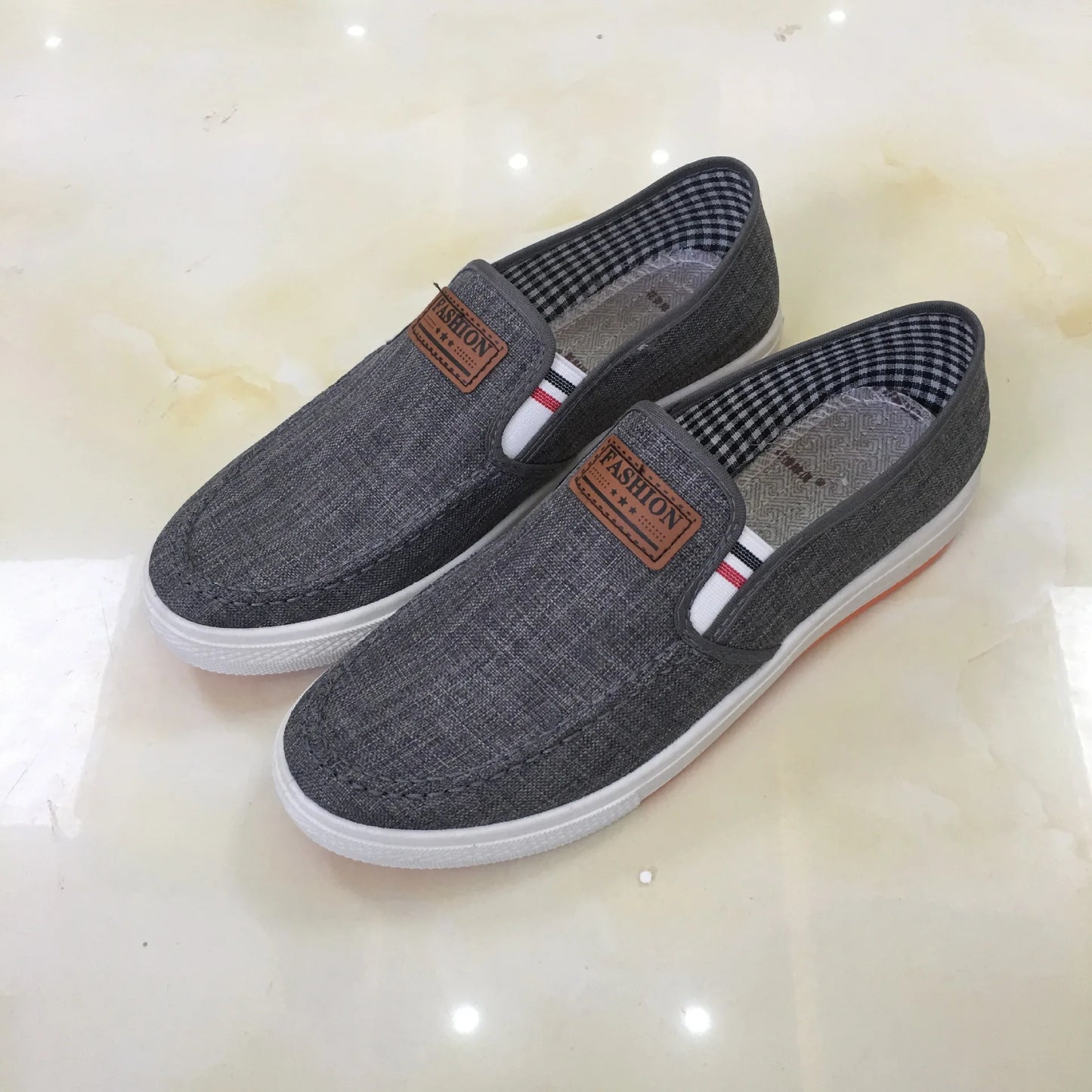 Chaussures décontractées sans lacet toile mocassins du 39 au 44