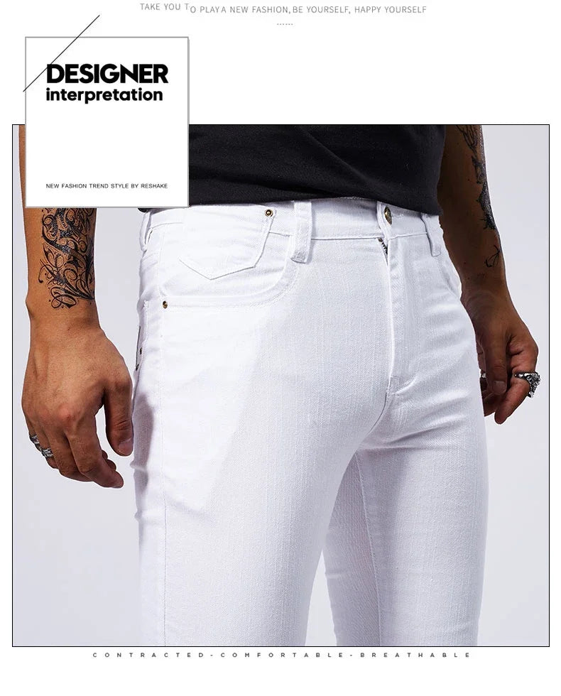 Jeans décontractés blancs MAEJORKEN