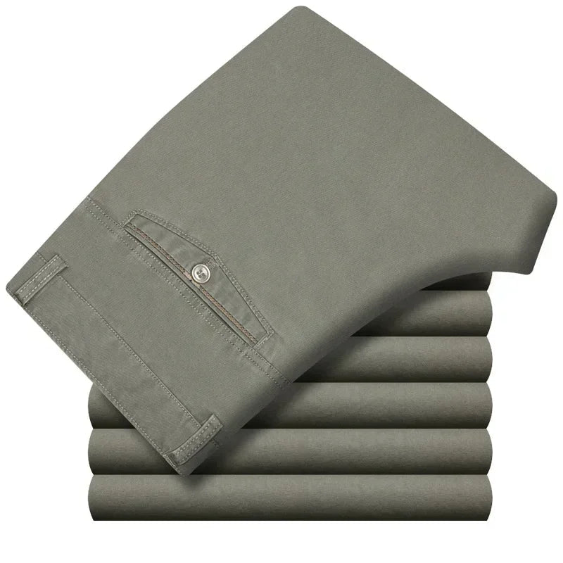 Pantalon Décontracté en Coton Fin MAEJORKEN
