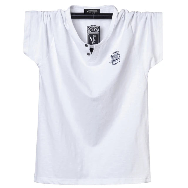 T-shirt à manches courtes, en coton, grandes tailles L-6XL