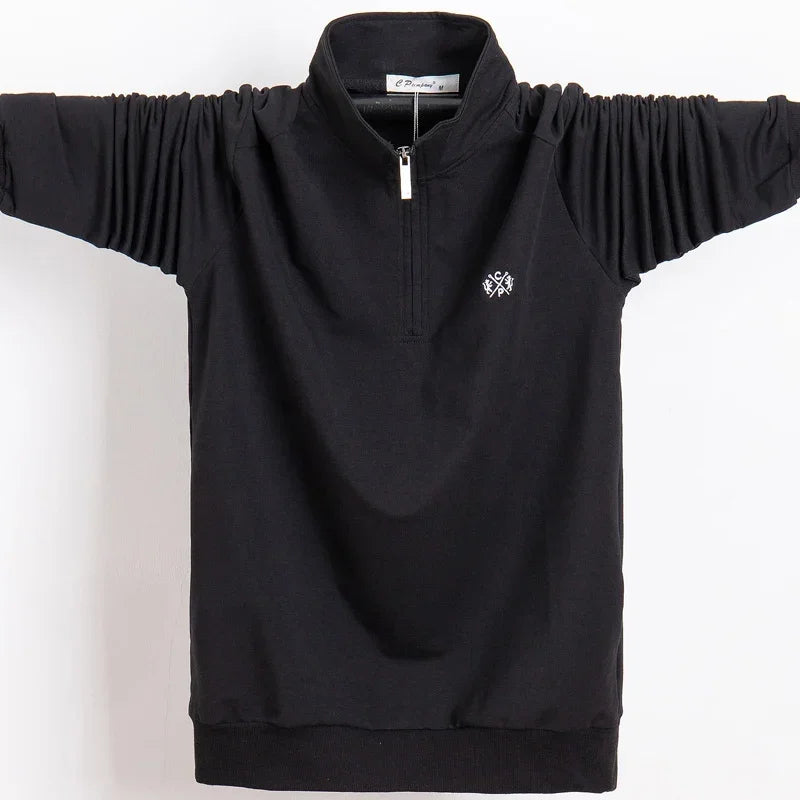 Sweat Long broderie conception coupe ajustée ample décontracté coton grande taille M-7XL MAEJORKEN