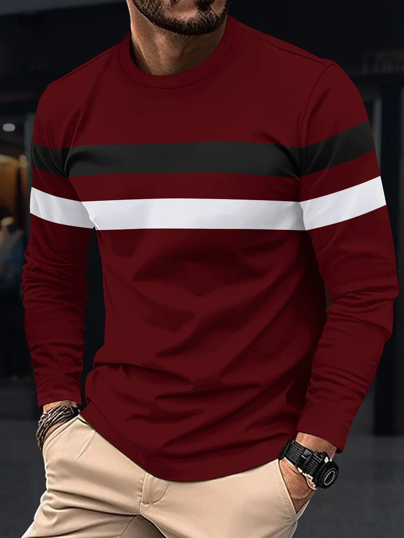 T-shirt à Col Rond XS au 6XL