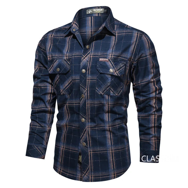 Chemise à carreaux hommes du M au 5XL