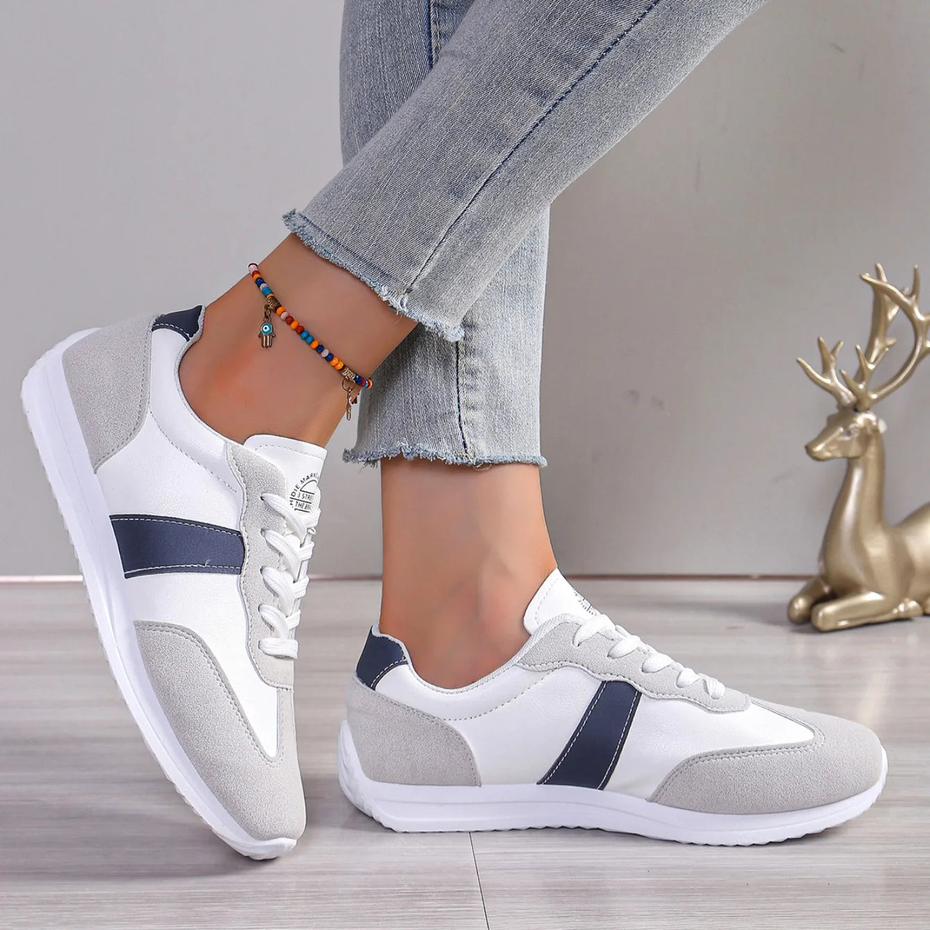 Baskets à plateforme en cuir du 35 au 41