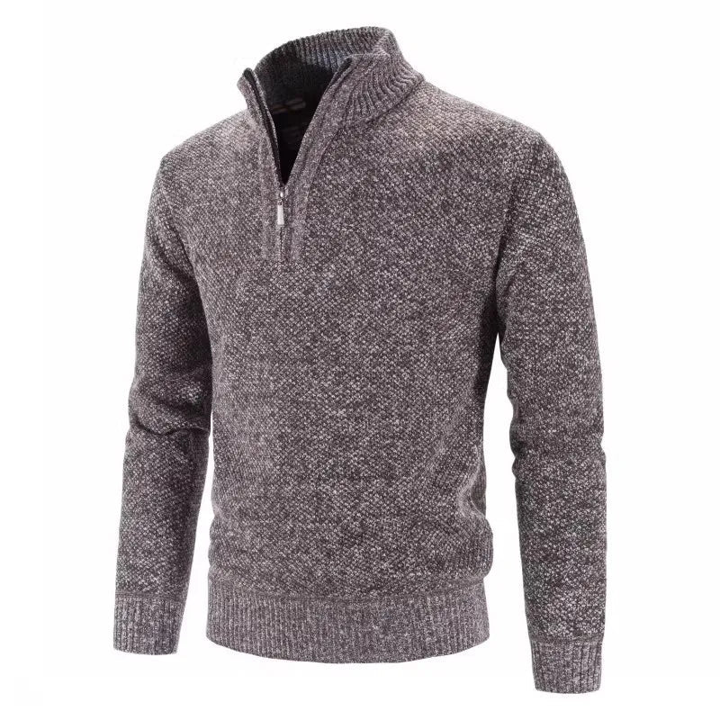 Pull tricoté fermeture éclair col montant MAEJORKEN