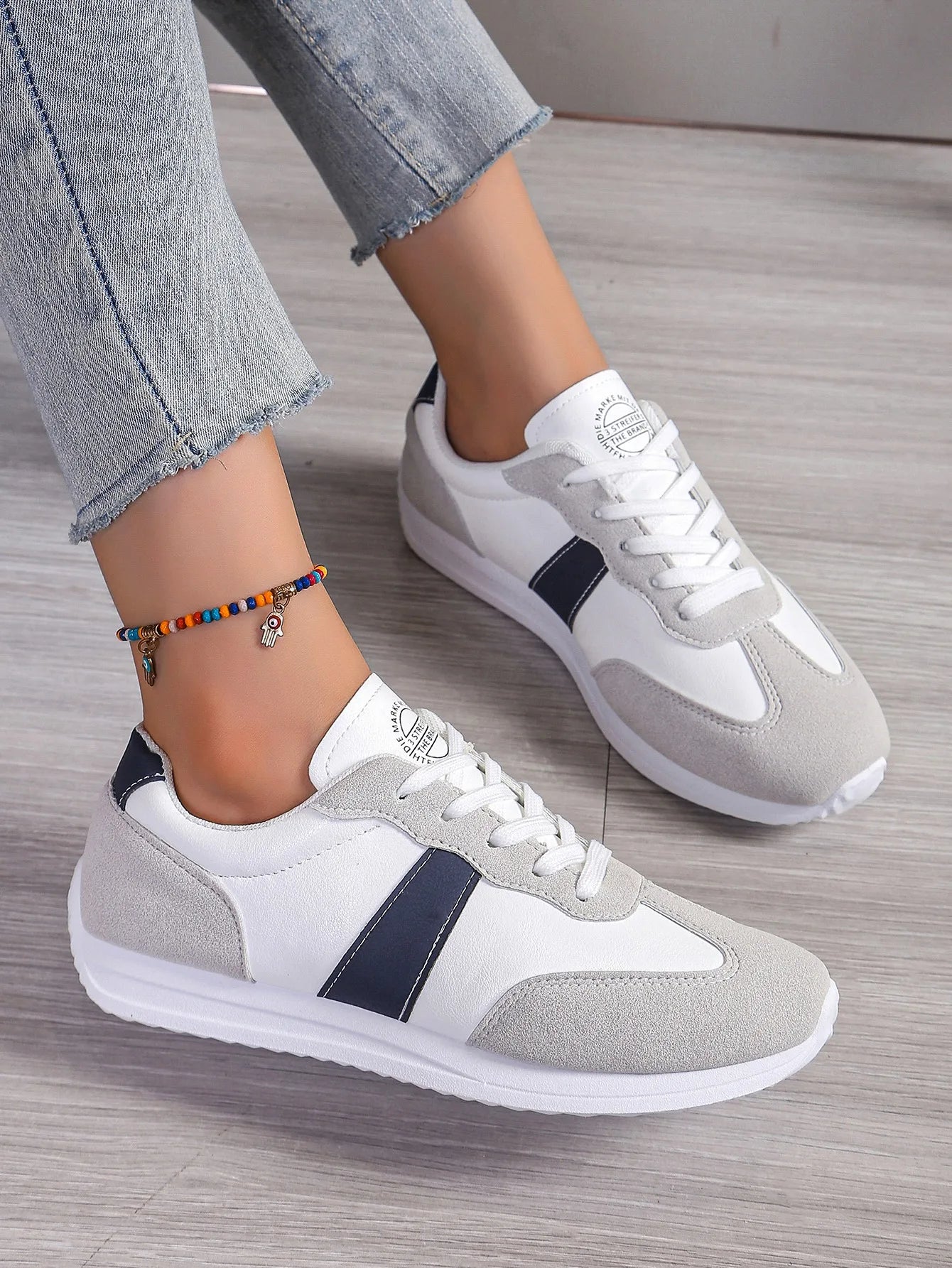 Baskets à plateforme en cuir du 35 au 41