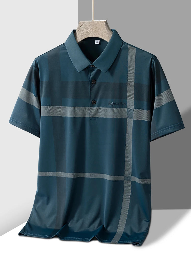 Polo homme rayé Design col rabattu M-4XL MAEJORKEN