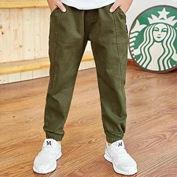 Pantalons garçons en coton décontracté du 3 au 13 ans MAEJORKEN