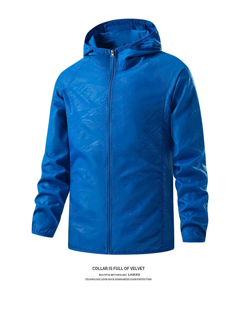 LNGXO hommes femmes vestes de randonnée imperméables Protection solaire coupe-vent Camping escalade manteau de pluie en plein air unisexe vêtements portables MAEJORKEN