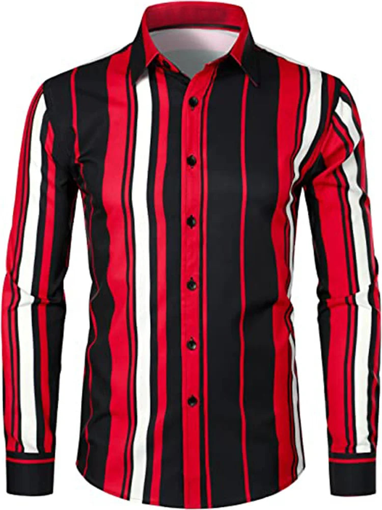 Chemise imprimé mode décontractée du S au 6XL