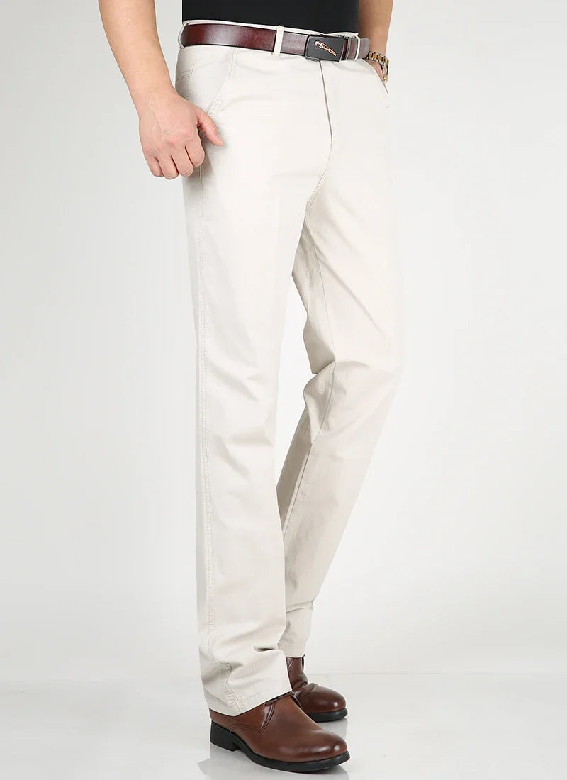 Pantalon Décontracté en Coton Fin MAEJORKEN