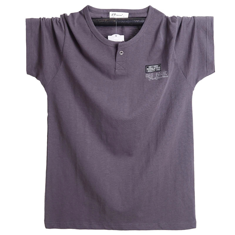 T-shirt à manches courtes, en coton, grandes tailles L-6XL MAEJORKEN
