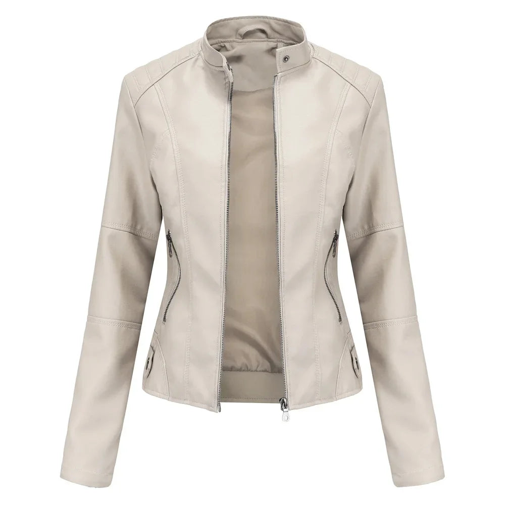 Blouson en simili cuir du XS au 4XL