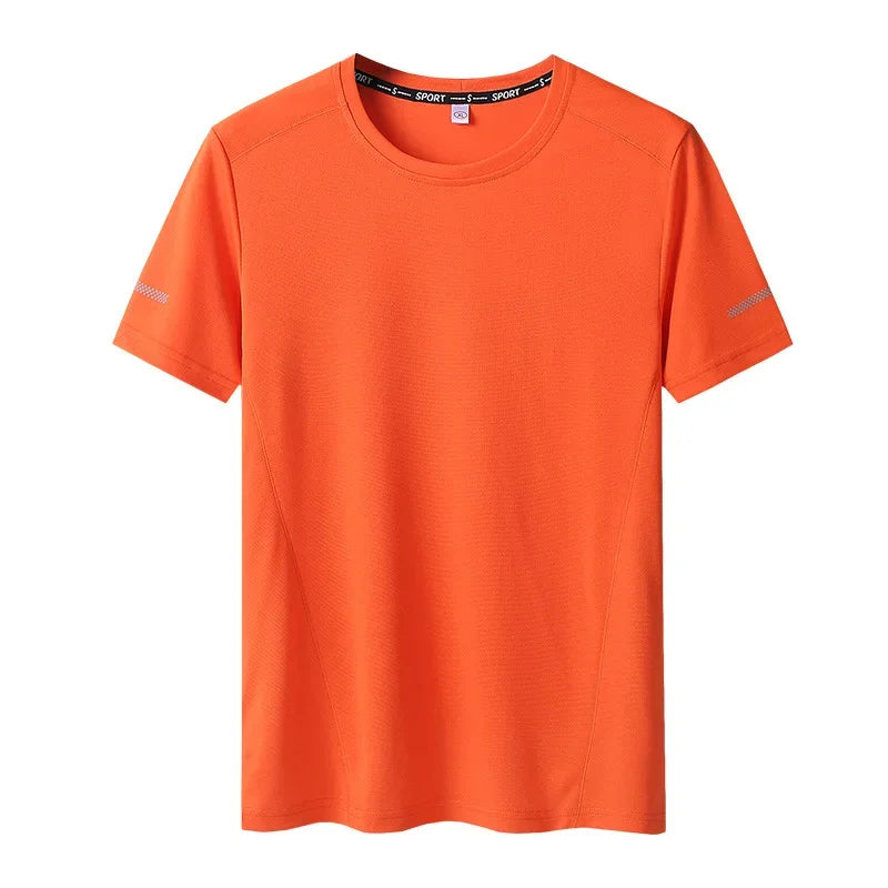 T-shirt manches courtes col rond homme, séchage rapide, grande taille 6XL à 11 XL