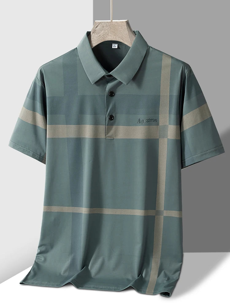 Polo homme rayé Design col rabattu M-4XL MAEJORKEN