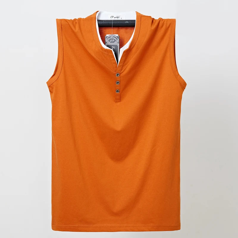 Débardeur en coton sans manches du L au 6XL