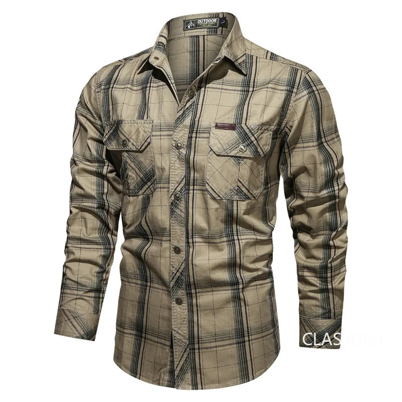 Chemise à carreaux hommes du M au 5XL