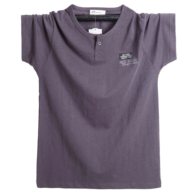 T-shirt à manches courtes, en coton, grandes tailles L-6XL