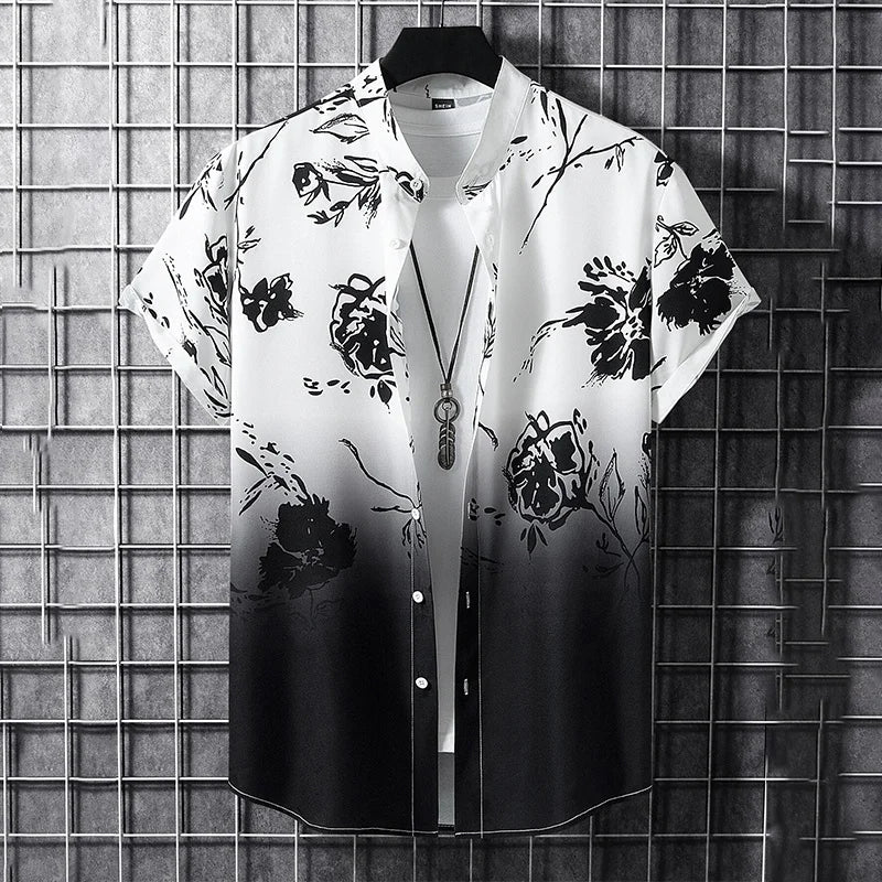 Chemise à manches courtes imprimé du S au 5XL MAEJORKEN
