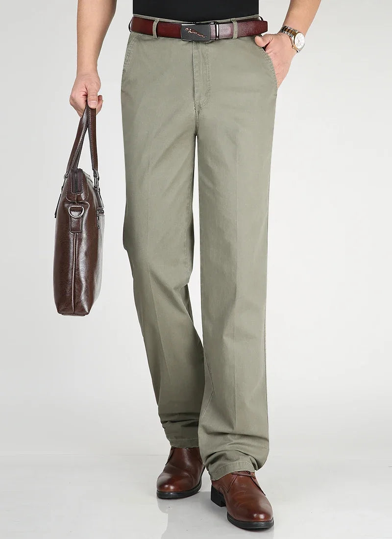 Pantalon Décontracté en Coton Fin MAEJORKEN