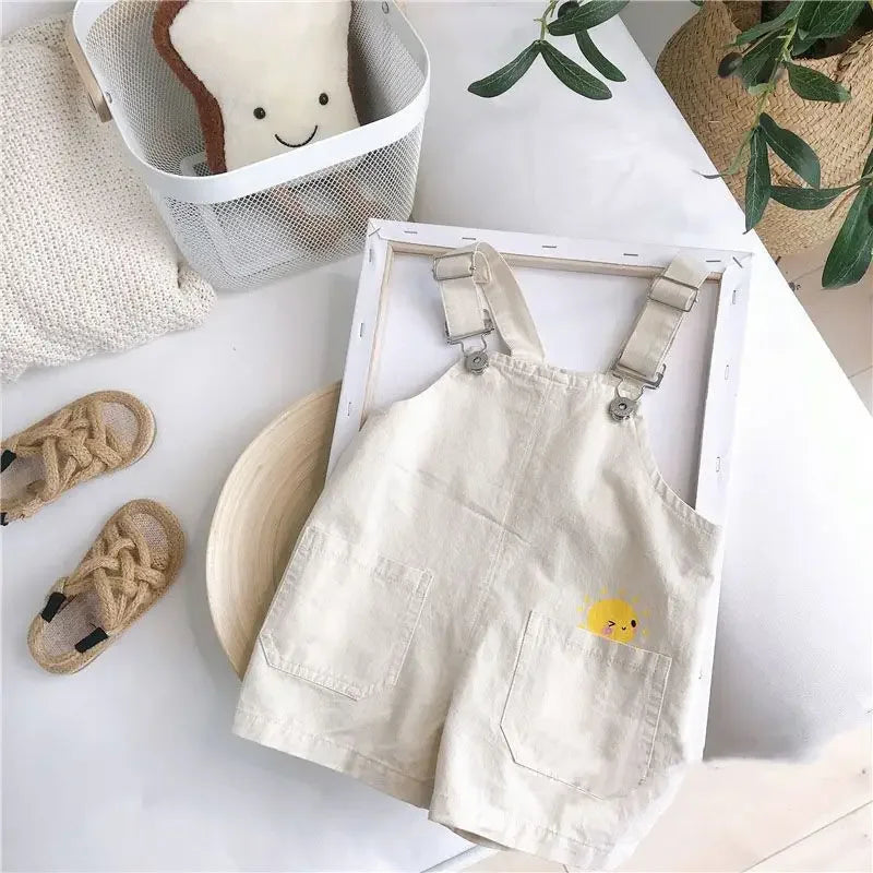 Ensemble 2 pièces chemise à manches courtes et salopette de 80 cm à 120 cm MAEJORKEN