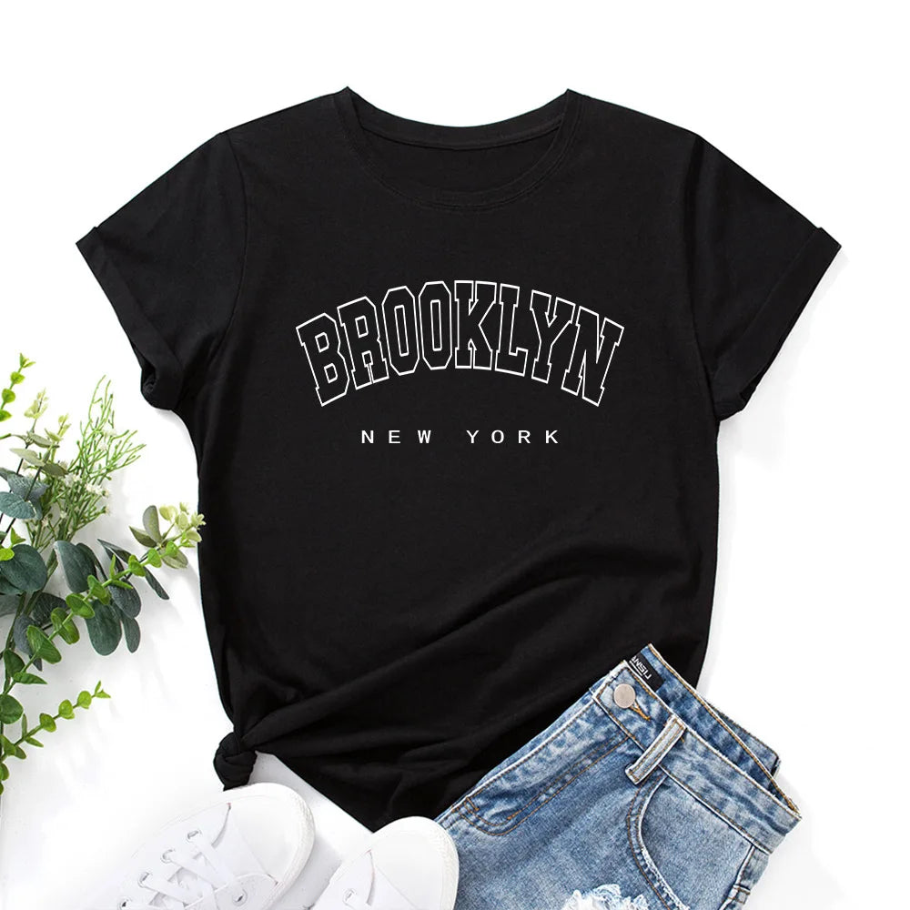 T- shirt manches courtes pour femme ,en coton