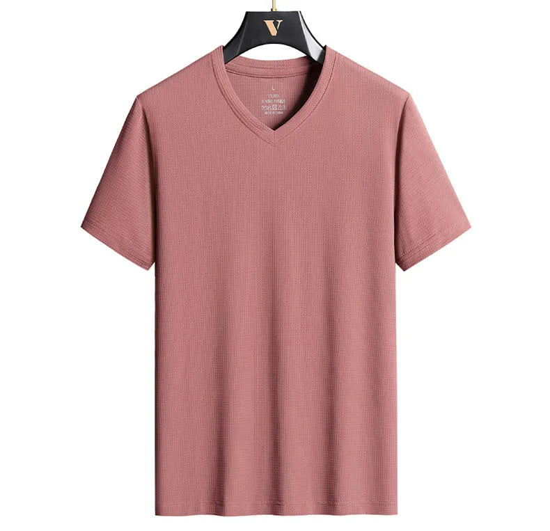 T-shirt à col en V pour hommes grande taille, 7XL, 8XL, 9XL