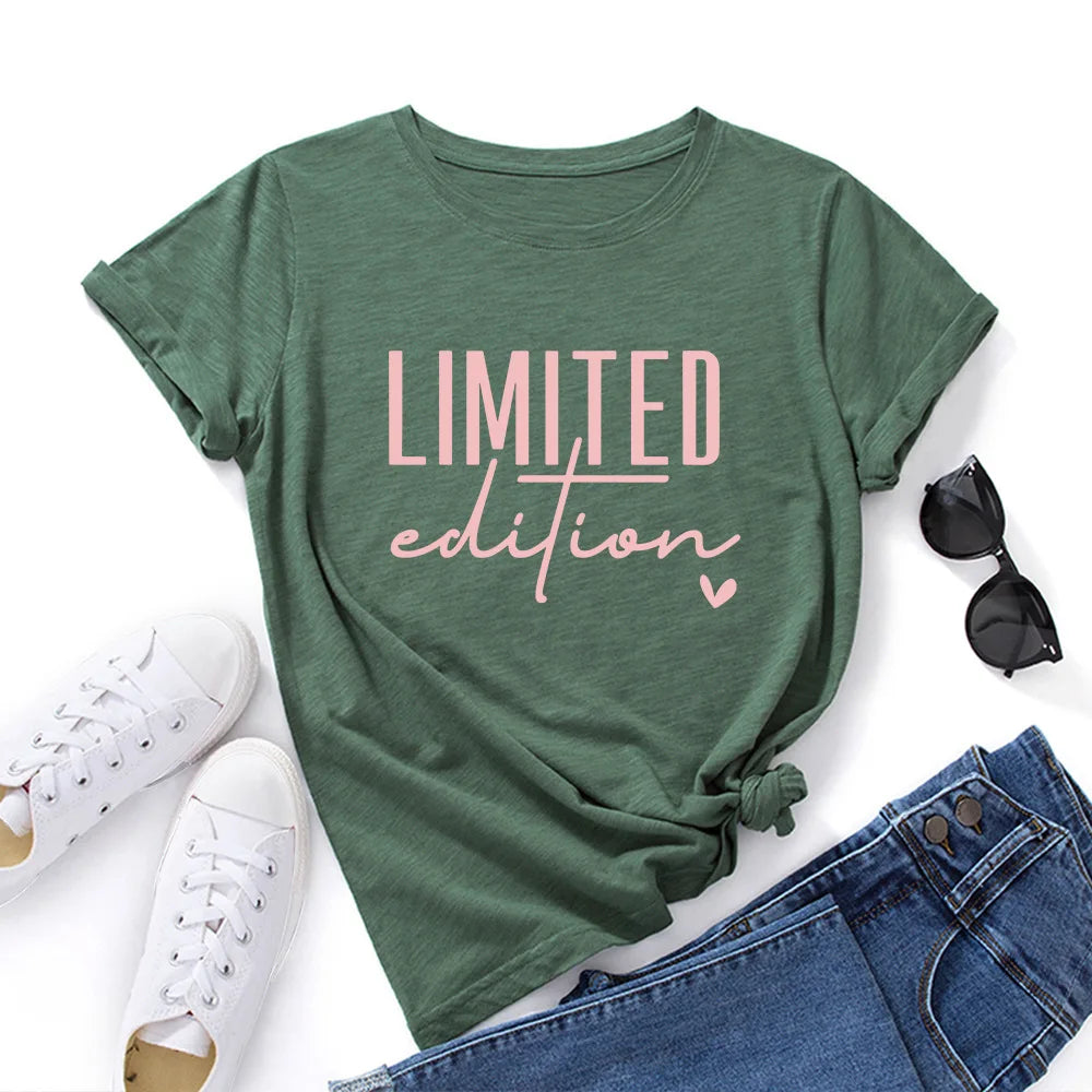 T-shirt manches courtes estival et graphique, en coton MAEJORKEN