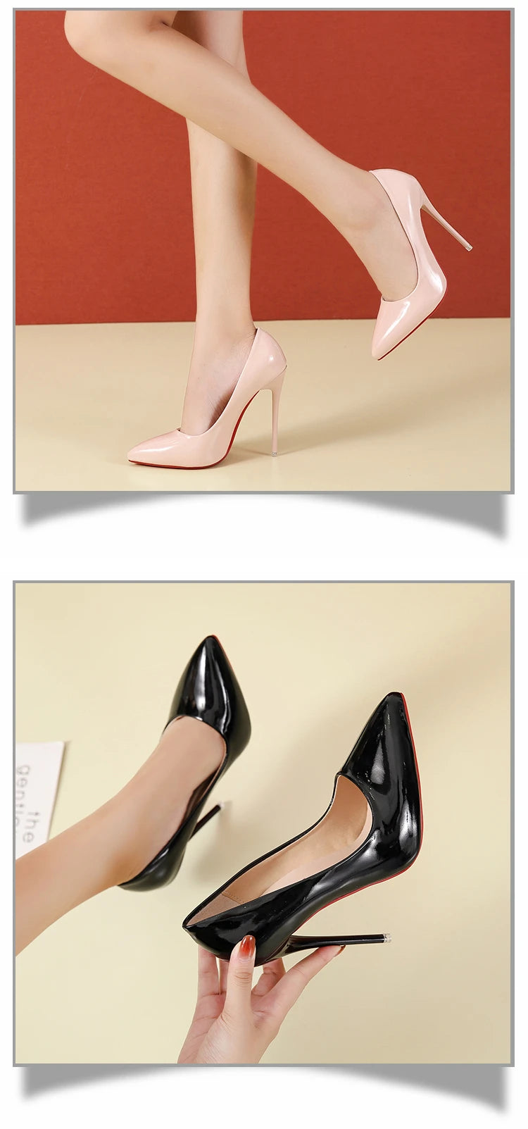 Chaussures à talons hauts cuir verni coloré